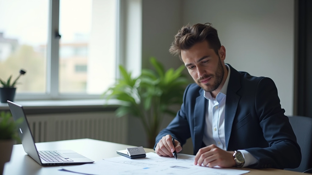 Designer che lavora al computer con wireframe e sketches di layout responsivo