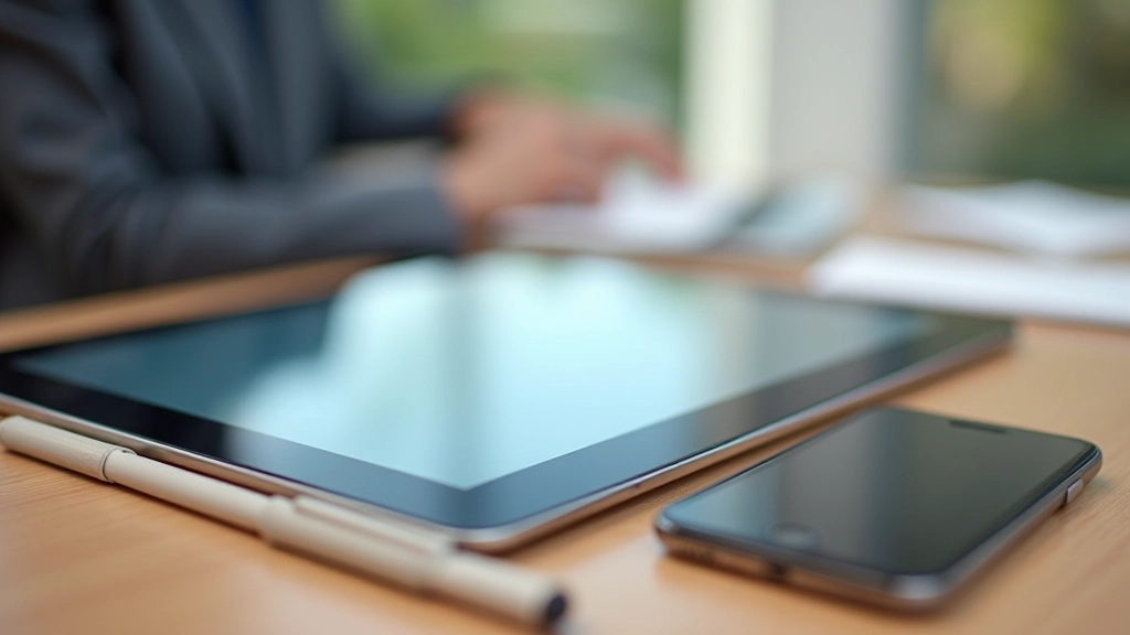 Vari dispositivi mobili e tablet su una scrivania per testing cross-device