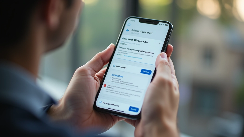 Smartphone che mostra un layout rotto con elementi sovrapposti