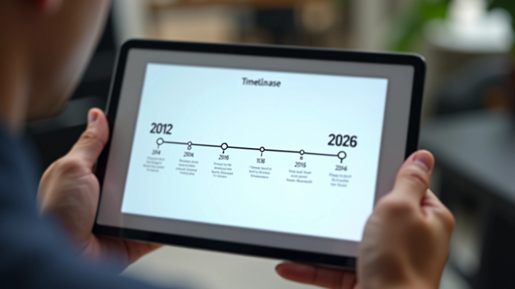 Timeline grafica che mostra l'evoluzione del responsive design dal 2012 fino ad oggi